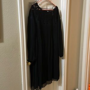 Black Lane Bryant cocktail chiffon and lace  Dress size 24